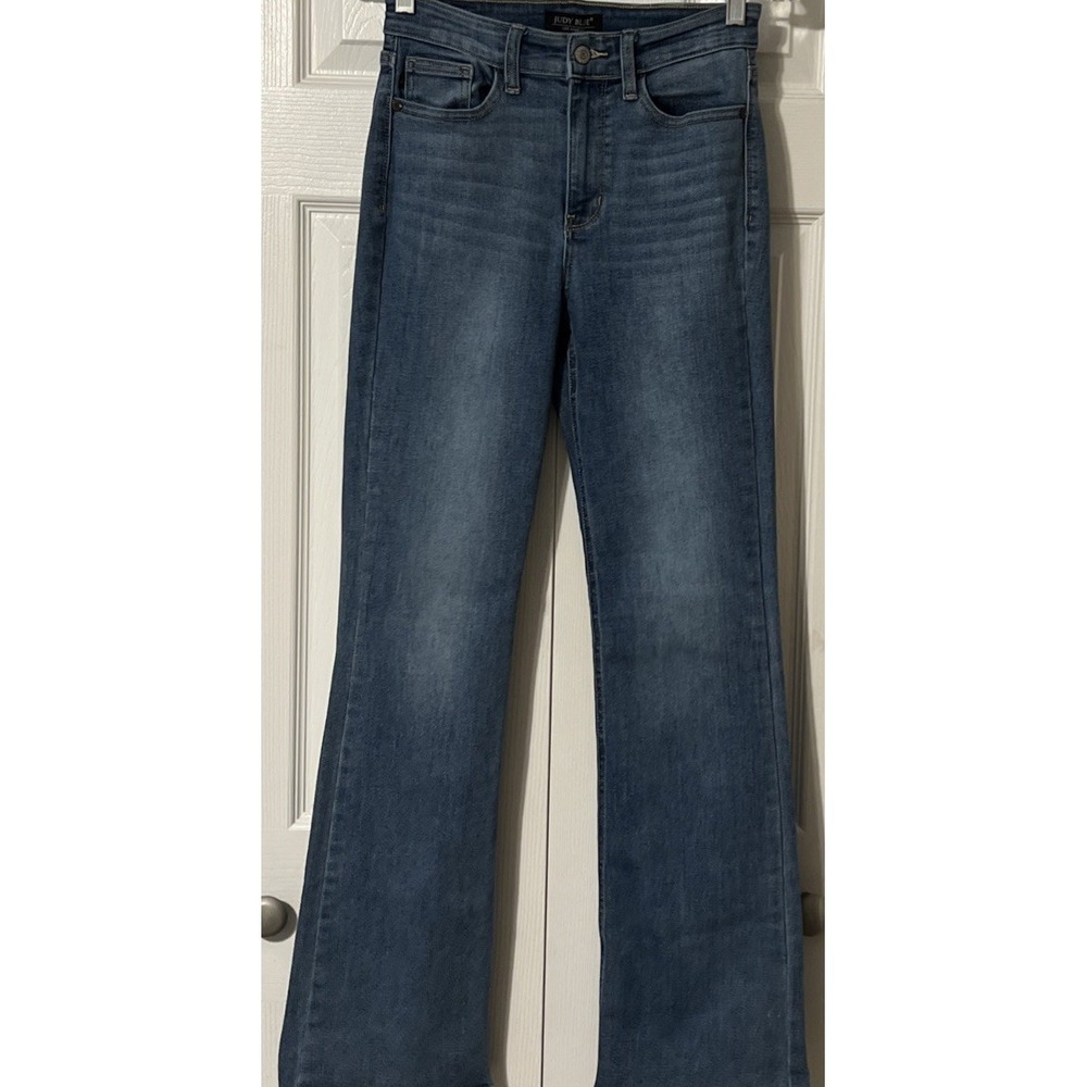Judy Blue High Waist Classic Contrast Wash Bootcut Jeans Size 3/26 (25x31) - Picture 9 of 10